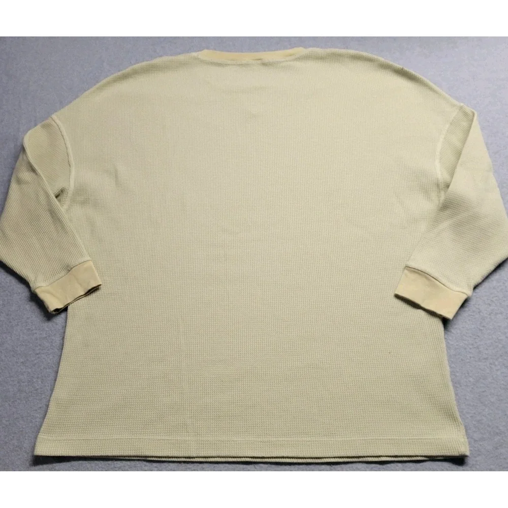 Intimately Free‎ People Lime Green Thermal Long Sleeve Top Women's Size XS